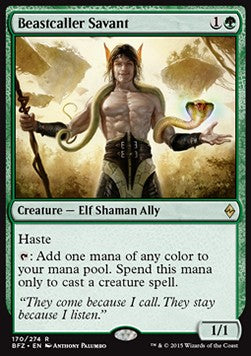 Beastcaller Savant BFZ-170 Rare Excellent Englisch