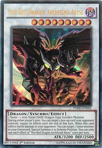 Glühender Rotdrachen-Erzunterweltler Abyss HSRD-DE041 Ultra Rare Excellent Deutsch 1. Auflage