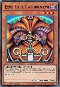Exodia, die Verbotene YGLD-DEA17 Ultra Rare Good Deutsch