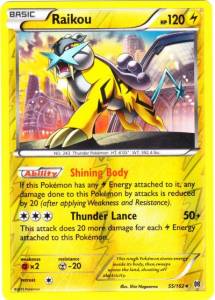 Raikou BKT-55 Holo Rare Light Played Englisch