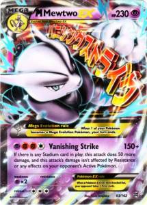 MMewtwo EX BKT-63 Ultra Rare Light Played Englisch