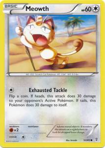 Meowth GEN-53 Common Light Played Englisch Reverse Holo
