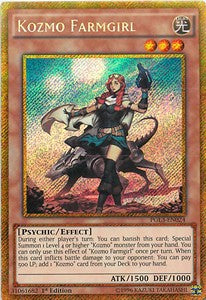 Kozmo-Bauernmädchen PGL3-024 Gold Secret Rare Excellent Deutsch 1. Auflage