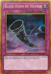 Schwarzes Horn des Himmels PGL3-DE035 Gold Secret Rare Good Deutsch 1. Auflage