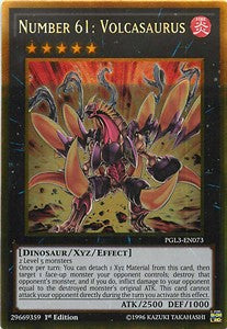 Nummer 61: Volcasaurier PGL3-073 Gold Rare Light Played Deutsch 1. Auflage
