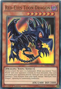 Rotäugiger Toon-Drache SHVI-DE036 Super Rare Poor Deutsch