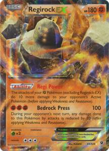 Regirock EX FCO-43 Ultra Rare Light Played Deutsch