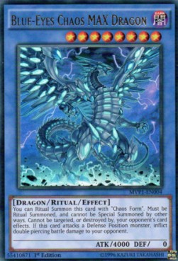 Blauäugiger Chaos-MAX-Drache MVP1-DE004 Ultra Rare Excellent Deutsch 1. Auflage