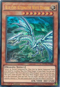 Blauäugiger alternativer weißer Drache (V.1) MVP1-046 Ultra Rare Near Mint Deutsch 1. Auflage