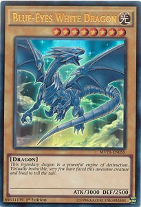 Blauäugiger w. Drache (V.1) MVP1-055 Ultra Rare Excellent Deutsch 1. Auflage