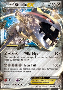 Steelix EX STS-67 Ultra Rare Light Played Englisch