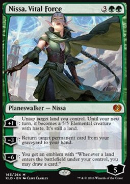 Nissa, Vital Force KLD-163 Mythic Excellent Englisch