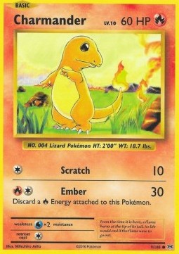 Charmander EVO-9 Common Near Mint Englisch