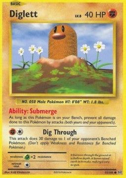 Diglett EVO-55 Common Excellent Englisch Reverse Holo