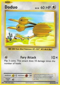 Doduo EVO-69 Common Excellent Englisch Reverse Holo