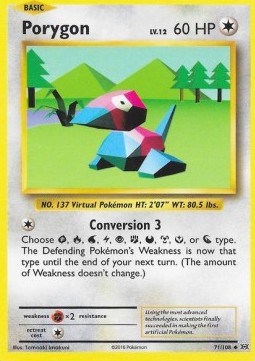 Porygon EVO-71 Uncommon Excellent Englisch Reverse Holo