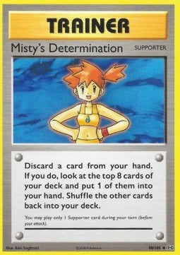 Misty's Determination EVO-80 Uncommon Excellent Englisch Reverse Holo