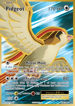 Pidgeot EX EVO-104 Ultra Rare Near Mint Englisch