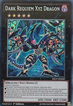 Finsterer Requiem-Xyz-Drache INOV-DE049 Secret Rare Near Mint Deutsch 1. Auflage