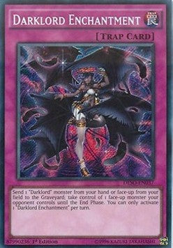 Finsterlord-Verzauberung DESO-037 Secret Rare Good Deutsch 1. Auflage