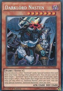 Finsterlord Nasten DESO-032 Secret Rare Good Deutsch 1. Auflage