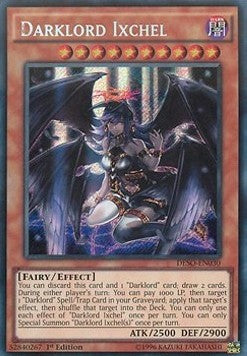 Finsterlord Ixchel DESO-030 Secret Rare Good Deutsch 1. Auflage