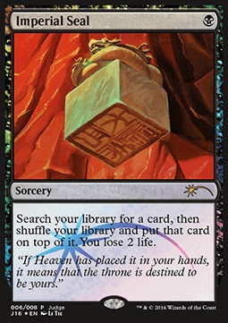 Imperial Seal JR-2016-06 Rare Excellent Englisch Foil