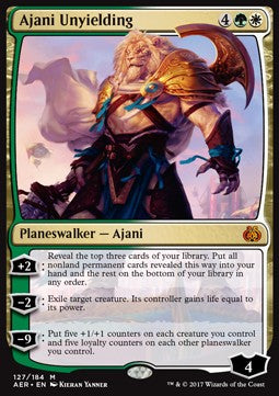Ajani Unyielding AER-127 Mythic Excellent Englisch Foil