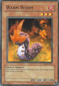 Warmer Wurm (V.2) TF04-001 Super Rare Excellent Deutsch