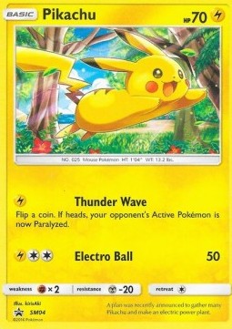Pikachu SM-04 Promo Poor Englisch