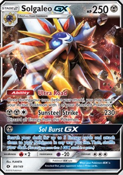 Solgaleo GX SUM-89 Ultra Rare Played Deutsch
