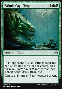Baloth Cage Trap MM3-120 Uncommon Excellent Englisch