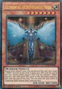 Elemental HERO Honest Neos DUSA-028 Ultra Rare Excellent Englisch 1. Auflage