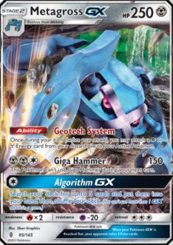 Metagross GX GRI-85 Ultra Rare Excellent Englisch