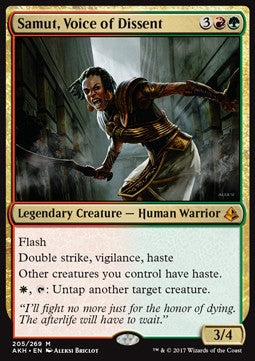 Samut, Voice of Dissent AKH-205 Mythic Good Englisch