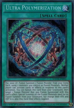 Ultra-Polymerisation MACR-DE052 Secret Rare Excellent Deutsch 1. Auflage
