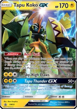 Tapu Koko GX SM-33 Promo Good Englisch