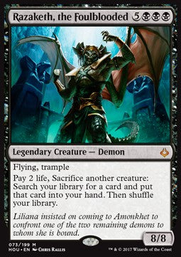 Razaketh, the Foulblooded HOU-73 Mythic Excellent Englisch