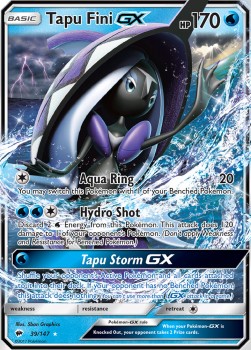 Tapu Fini GX BUS-39 Ultra Rare Poor Deutsch