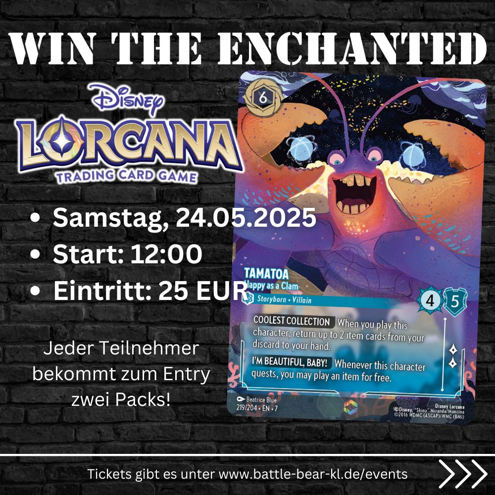 Karota 40 Disney Lorcana Win the Enchanted - 24.05.2025