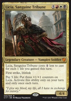 Licia, Sanguine Tribune C17-40 Mythic Light Played Englisch Foil