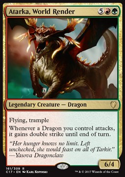 Atarka, World Render C17-161 Rare Light Played Englisch