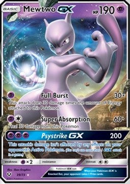 Mewtu GX SLG-39 Ultra Rare Played Deutsch
