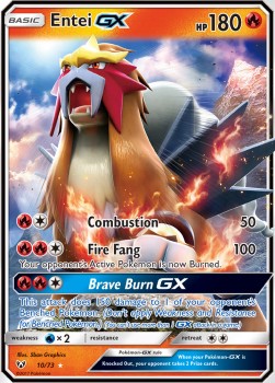 Entei GX SLG-10 Ultra Rare Light Played Englisch