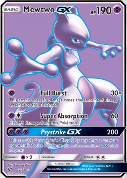 Mewtu GX SLG-72 Ultra Rare Excellent Deutsch