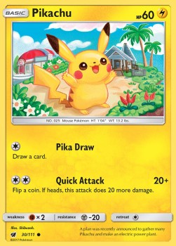 Pikachu CIN-30 Common Light Played Englisch