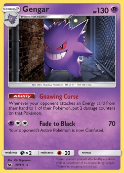 Gengar CIN-38 Holo Rare Light Played Deutsch Reverse Holo