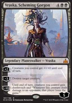 Vraska, Scheming Gorgon RIX-197 Mythic Good Englisch Foil