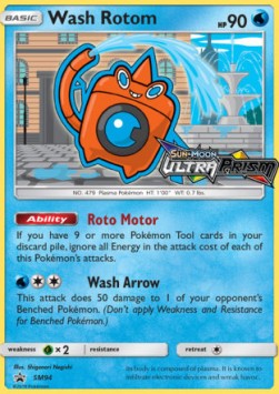 Wash Rotom SM-94 Promo Excellent Deutsch