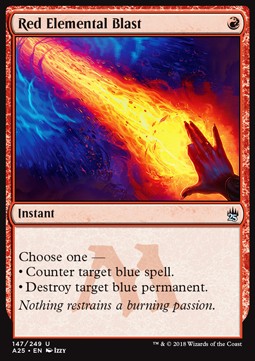 Red Elemental Blast A25-147 Uncommon Excellent Englisch